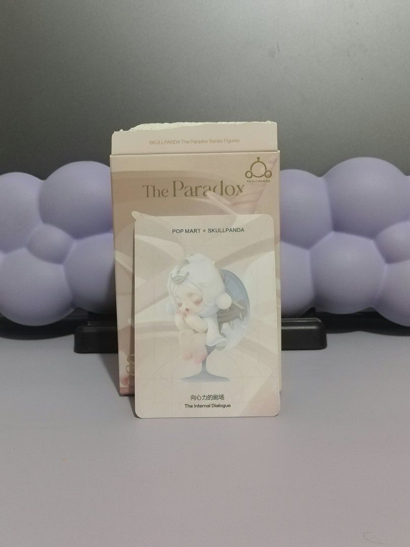 POP MART SKULLPANDA The Paradox The Internal Dialogue (Category: Designer & Blind Box Toys) located in Manila. Submitted by purple_serenity (Listing ID 1471126005, Image 1). Description: 💜SKULLPANDA THE PARADOX ✔️The Internal Dialogue 💰Price: 450 ⤿Unsealed 📩DM me for more inquiries 📍MOP: Gcash, Maribank 📍MOD: Lalamove, J&T, Meet up (around QC only) ⤿Buyer shoulder the sf .