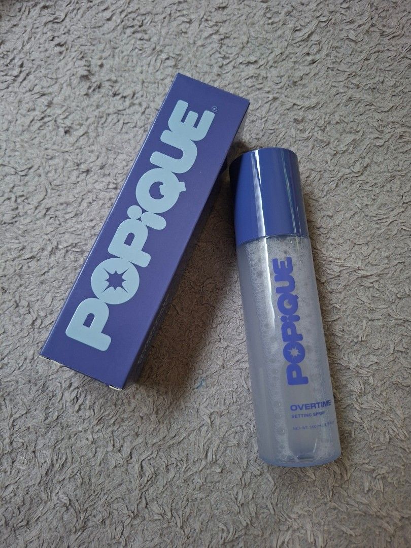 Popique Overtime Setting Spray (Category: Makeup) located in Dagupan City. Submitted by jem.aly.n (Listing ID 1471226347, Image 1). Description: ✅Sealed/Brandnew ₱249 ONLY‼️ (499srp) MOD: ✅ Meet up (around Dagupan City, Pangasinan) ✅ Delivery (j&t courier) ✅️ Dropping Area (lucky pasabay) MOP: ✅️ Gcash & BDO (for delivery) ✅️ Cash (for meet up).
