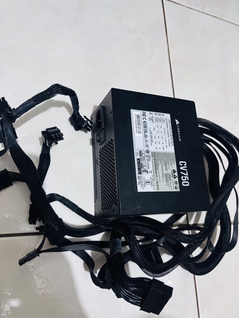 Power Supply Cv750 Corsair no issue (Category: Computer Parts) located in Navotas City. Submitted by jerfratz (Listing ID 1471139684, Image 3). Description: Power supply rated psu CV750 Corsair Price 2200 pesos Nbbs navotas location.