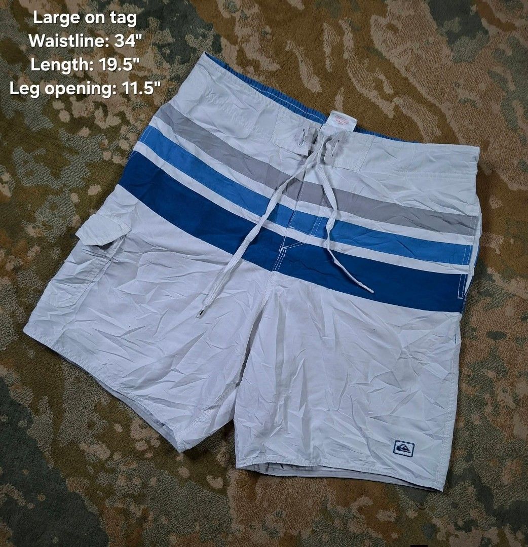 Quiksilver Waterman Men's Strapped Short (Category: Swim Trunks & Board Shorts) located in Tagaytay City. Submitted by joyjavier1230 (Listing ID 1471267461, Image 1). Description: Quiksilver Waterman Men's Strapped Short In excellent condition No issues 9.5/10 color rate Large on tag Waistline: 34" Length: 19.5" Leg opening: 11.5" Authentic ✅ ✅ ✅ 450+shipping fee only Location: tagaytay Shipping via jnt MOP: gcash Dm to purchase 📩 📩 📩.