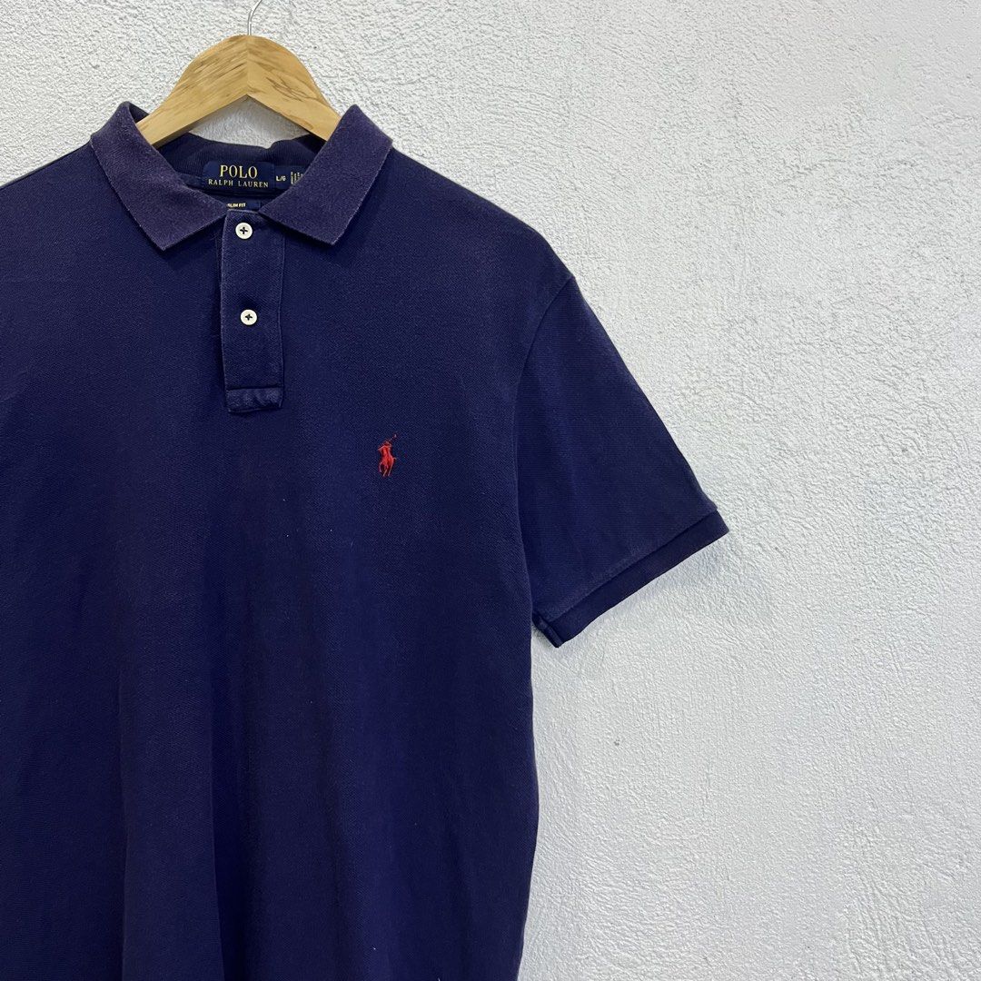Ralph Lauren Navy Polo (Category: Tshirts & Polo Shirts ) located in Naga. Submitted by arccave (Listing ID 1471140820, Image 1). Description: Size on Tag: Large Measurements: 21W” × 28L” Recommended Fit: M - L Condition: Good Condition ✨ Issue: Some fading AUTHENTICITY GUARANTEED.
