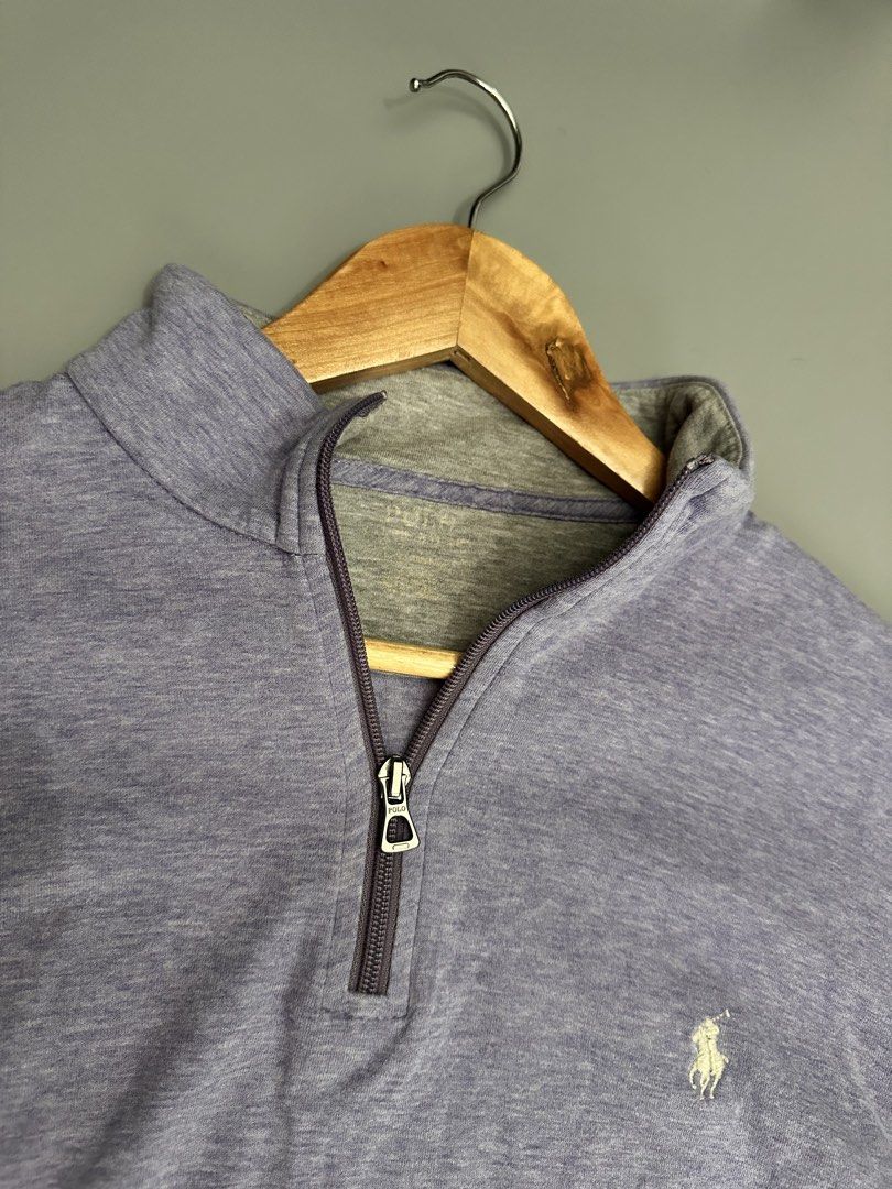 Ralph Lauren Quarter Zip Sweater (Category: Activewear) located in Manila. Submitted by thriftavenueph (Listing ID 1471183012, Image 2). Description: Fs: Ralph Lauren Quarter Zip Sweater Size: 27x27, XL Condition: excellent, no issue, 10/10 color Price: 1,700.