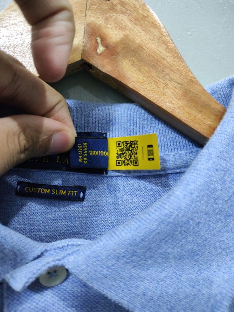 Ralph Lauren Polo Shirt (Category: Tshirts & Polo Shirts ) located in Rosales. Submitted by kudoscache (Listing ID 1471140282, Image 2). Description: - Brand: Ralph Lauren - Waist: 22 | Length: 27 / 28 - Color: Light Blue - slightly nego payment: maribank / gotyme courier: J&T.
