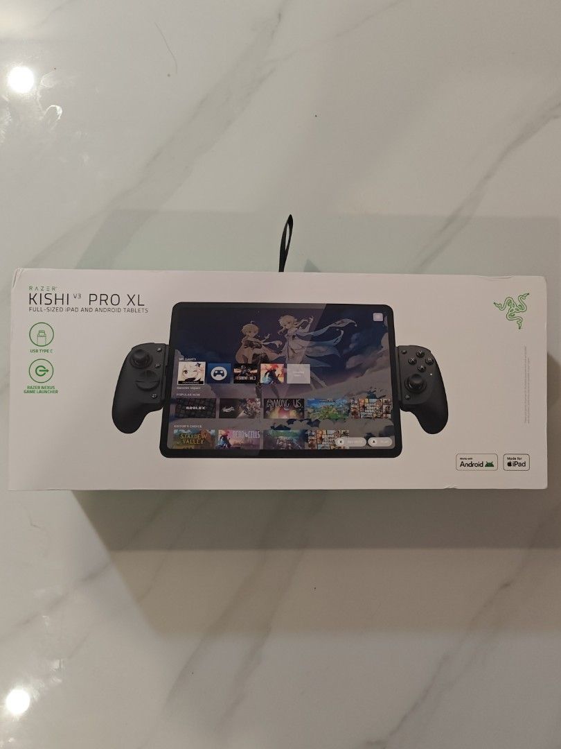 Video Game Controller Models Razer Kishi V3 Pro XL Gaming Controller for Tablets, Video Gaming ...