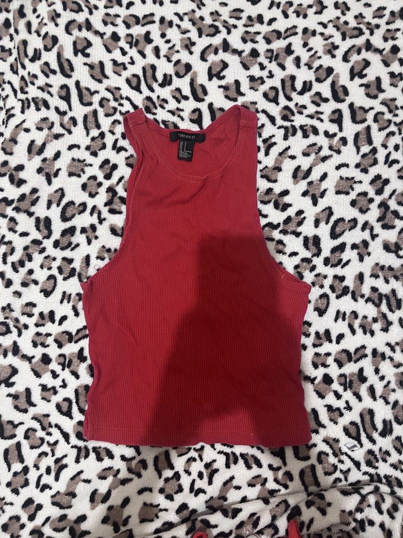 Red tank top (Category: Others Tops) located in Tarlac. Submitted by blairwaldorf___ (Listing ID 1471125818, Image 1). Description: .