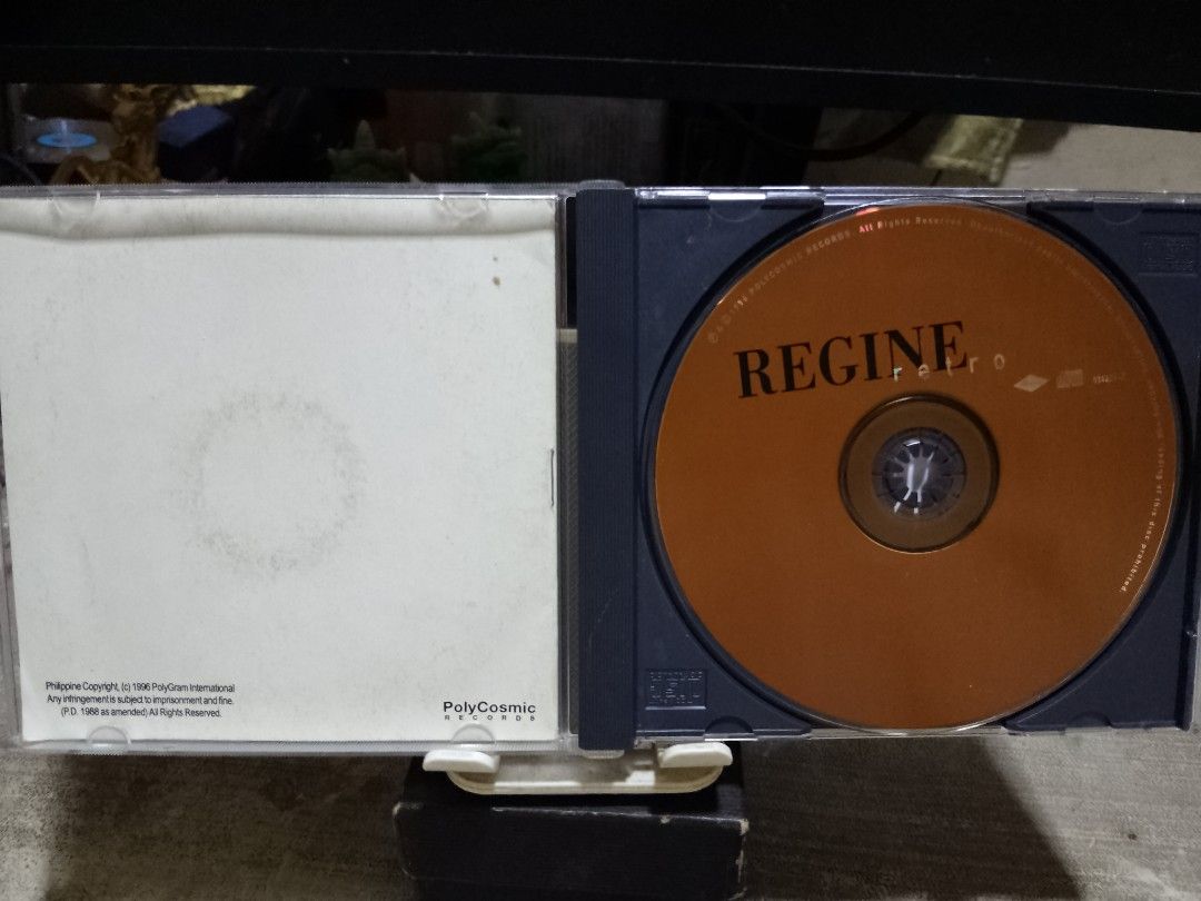 Regine Velasquez cd - RETRO cd album (Category: CDs & DVDs) located in Valenzuela. Submitted by salvatore-888 (Listing ID 1471234096, Image 2). Description: 💽Regine Velasquez RETRO cd album 💽1,600 Pesos 💽In Mint Condition 💽Good Sound Quality 💽(RARE+CD+ALBUM) 💽Original+cd+album. 💽LBC shipping. 💽Payment First Policy..