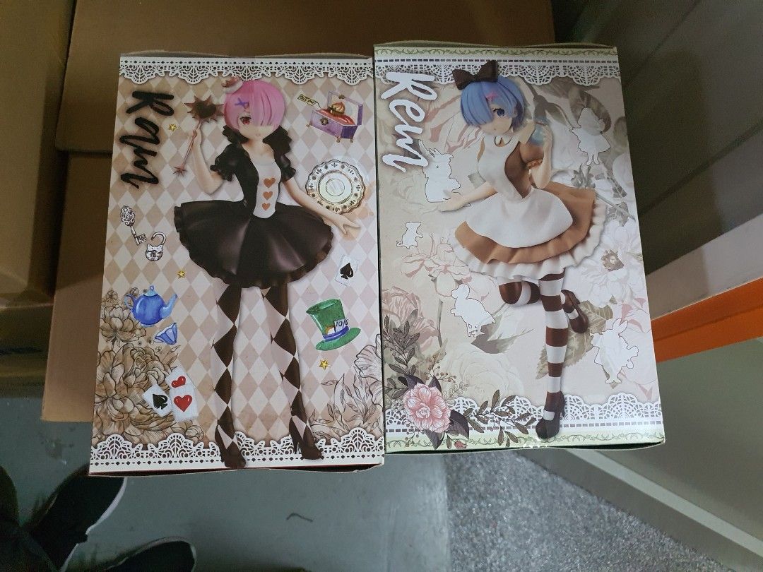 Rem Character Design Re:Zero Ram & Rem in Wonderland Antique Ver. Figures, Toys ...