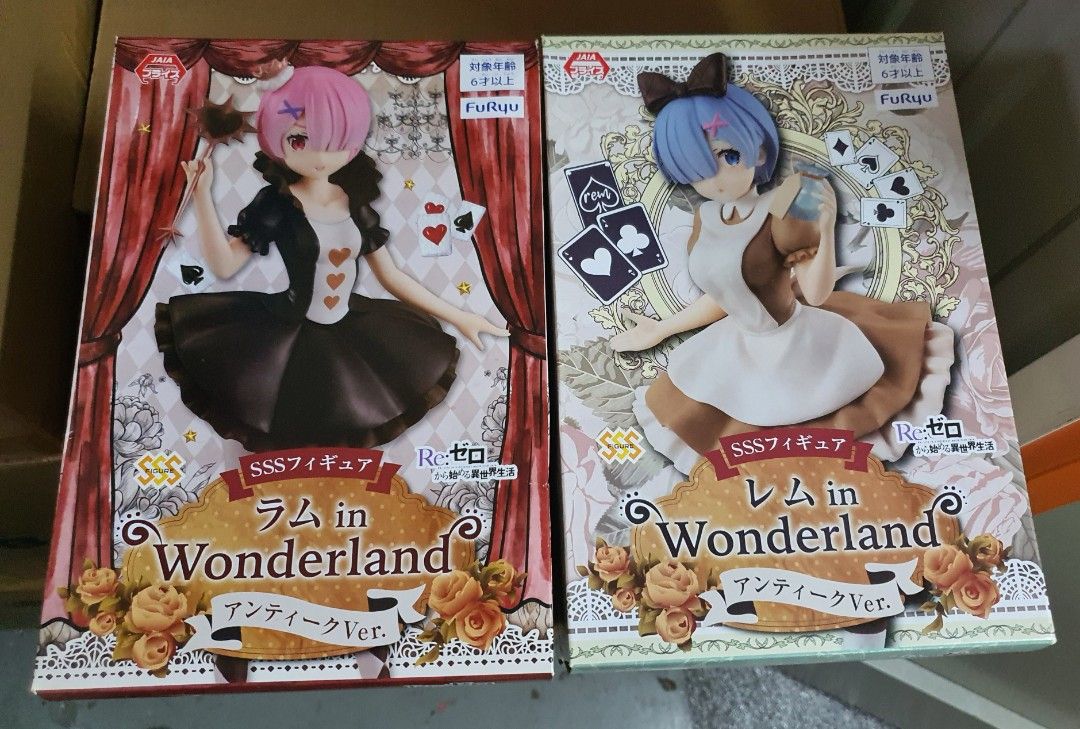 Rem Character Design Re:Zero Ram & Rem in Wonderland Antique Ver. Figures, Toys ...