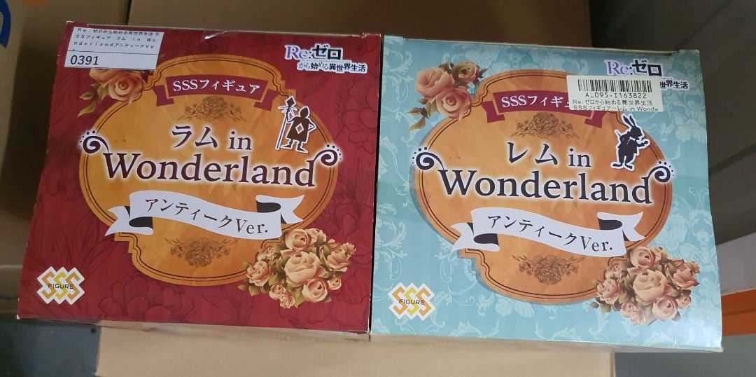 Rem Character Design Re:Zero Ram & Rem in Wonderland Antique Ver. Figures, Toys ...