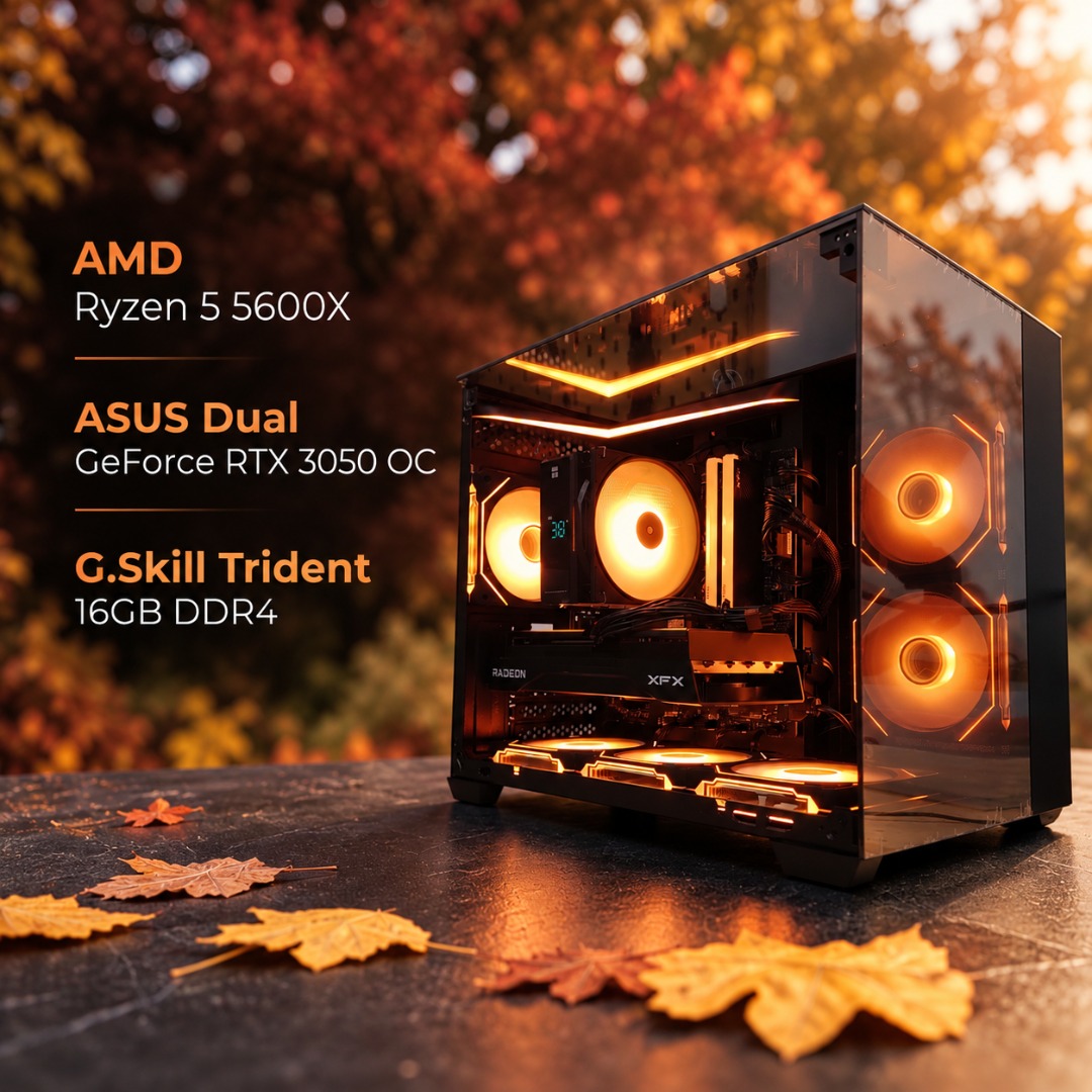 RYZEN 5 5600X RTX 3050 CUSTOM Gaming PC RTX 5060 Ti RTX 5070 Ti RTX ...