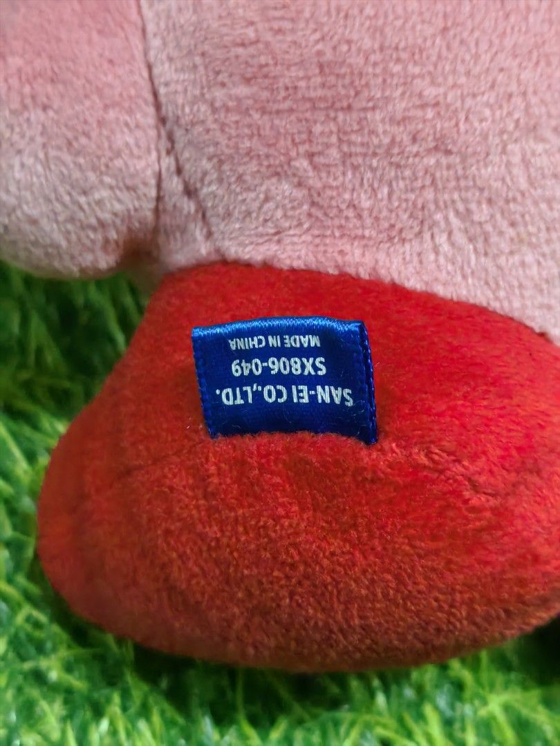 San-Ei Kirby Plush Stuffed Toy Nintendo (Category: Plushies & Soft Toys) located in Paranaque City. Submitted by furugiyafinds (Listing ID 1471228295, Image 3). Description: - Authentic Nintendo Kirby plush by San-Ei Co. - Size: Approx. 14 cm tall - Condition: Clean, no stains or damage - Features: Soft pink body, embroidered blue eyes, red feet, and original blue tag attached - Perfect for gaming fans and collectors.