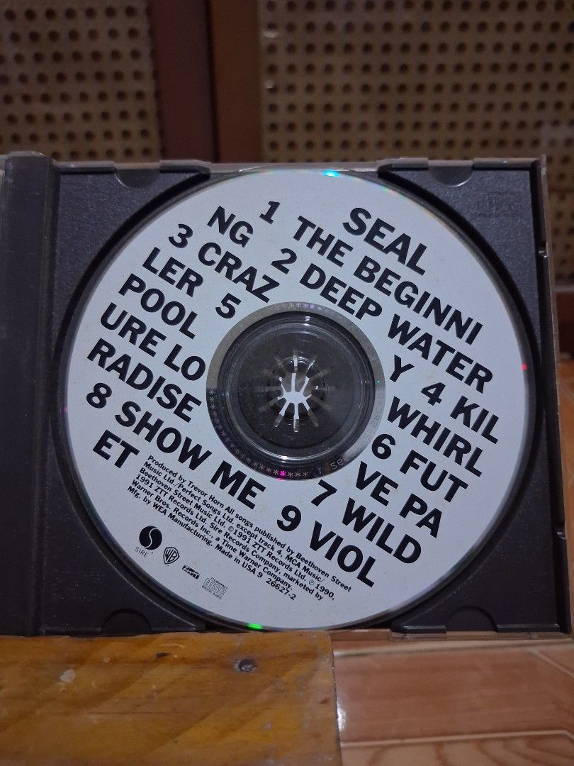 Seal Self Titled CD 1991 (Category: CDs & DVDs) located in Paranaque City. Submitted by jnthn.c (Listing ID 1471225738, Image 3). Description: vg+ to nm.