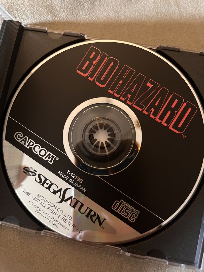 Sega Saturn BIO HAZARD (Category: Others) located in Quezon City. Submitted by ArtsyLife1012 (Listing ID 1471141277, Image 3). Description: Sega Saturn BIO HAZARD complete in box --jpnese Firm Price 800 php Grab/lalamove pick up Location: T sora Ave, Qc Gcash or BPI payment.