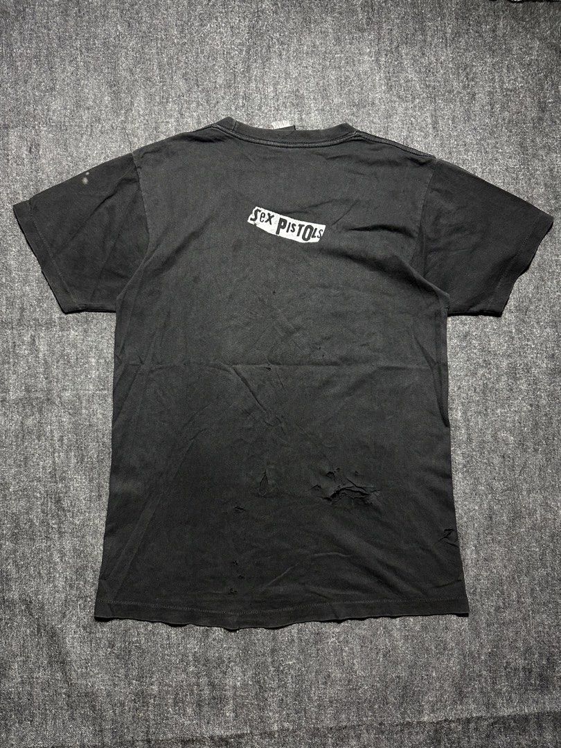 Sex Pistol Vintage Boot (dated 2005) (Category: Coats, Jackets and Outerwear) located in Zamboanga. Submitted by the-amsterdam (Listing ID 1471286963, Image 2). Description: •Measurement •Width: 18 •Length: 27 •issue: multiple Holes •Limit your expectations. All items are thrifted unless stated otherwise. •Color may vary due to lighting •NO COD.