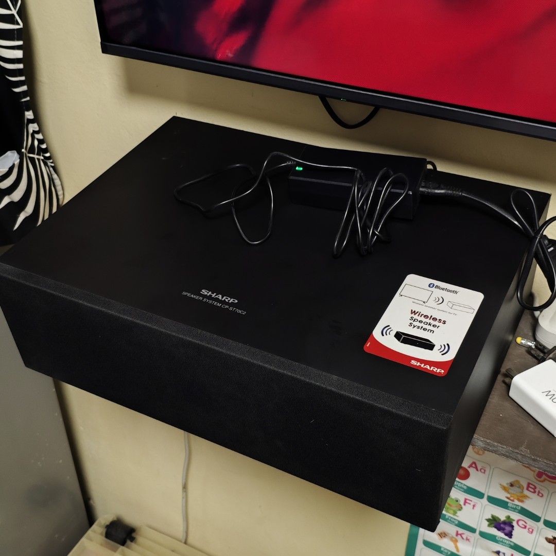 SHARP CP ST70C2 WIRELESS SPEAKER SYSTEM (Category: Soundbars, Speakers & Amplifiers) located in Las Pinas. Submitted by ravena.picks (Listing ID 1471243668, Image 3). Description: FOR RUSH SALE‼️ 🔊SHARP CP ST70C2 WIRELESS SPEAKER SYSTEM 💵PRICE: 2499 ONLY 📝NO ISSUE 📝VERY GOOD WORKING CONDITION 📝MINOR SIGNS OF USE 📝GOOD AS NEW 📝WITH 19V POWER CABLE 📍LAS PIÑAS AREA 🛵LALAMOVE/J&T OR PICKUP 🏦GCASH/MARI OR BANK TRANSFER.