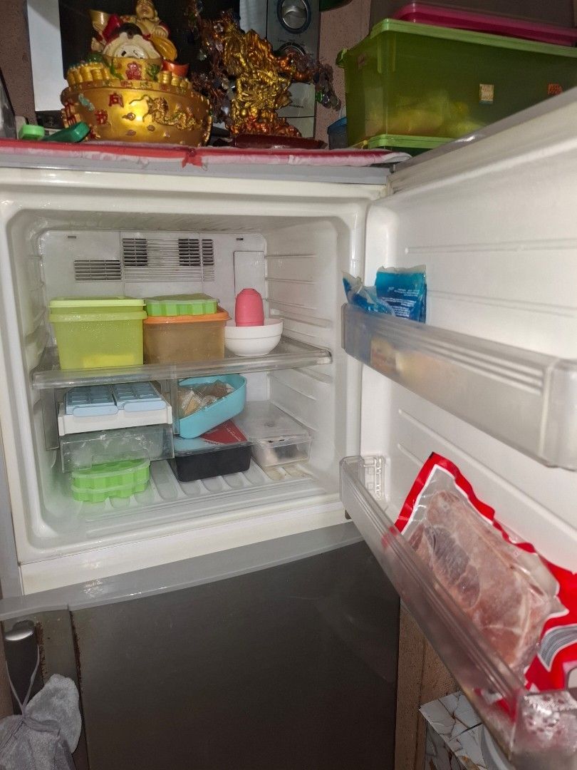 Sharp 10 cubic refrigerator (Category: Refrigerators and Freezers) located in Marikina City. Submitted by consuming7173 (Listing ID 1471130981, Image 2). Description: - Sharp SJ-38S-SL nano deodorizer refrigerator, no frost - Negotiable - Reason for sale: Buying new one.