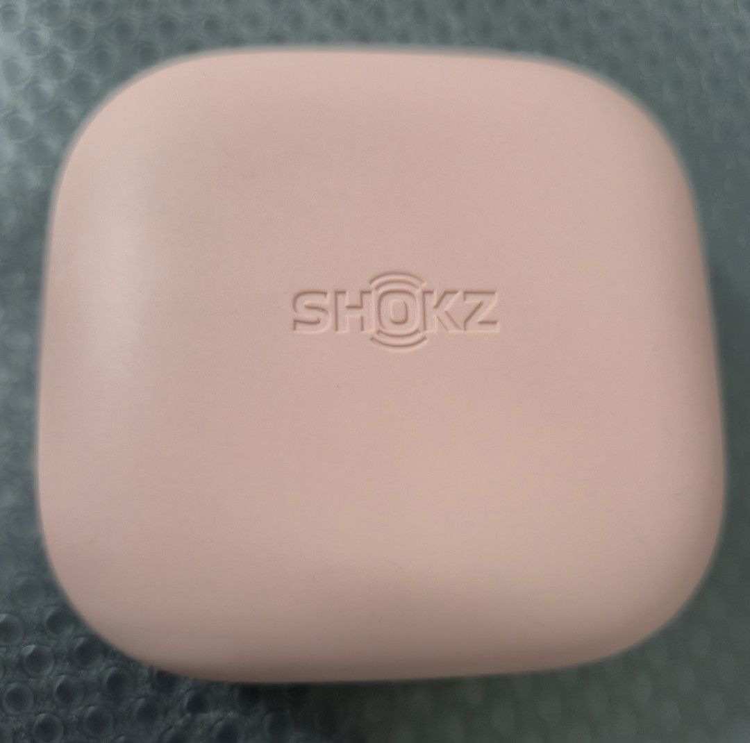 Shokz OpenFit Air True Wireless Earbuds Pink (Category: Earphones) located in Manila. Submitted by yoongi.zurc (Listing ID 1471176306, Image 2). Description: - rfs: decluttering - no issue. not using it anymore..