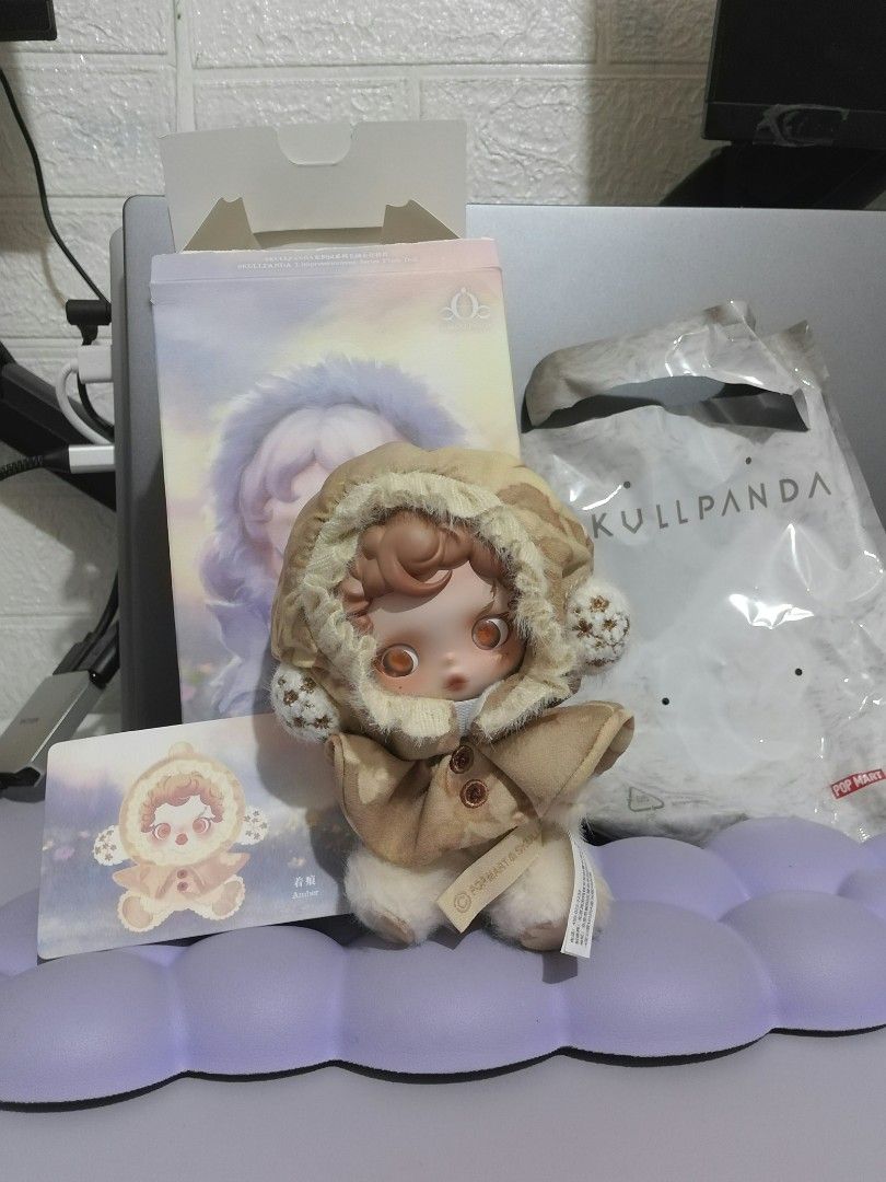 Skullpanda L'Impressionnisme Series Plush Doll Amber (Category: Designer & Blind Box Toys) located in Manila. Submitted by purple_serenity (Listing ID 1471126437, Image 2). Description: 💜SKULLPANDA L'IMPRESSIONISME PLUSH DOLL SERIES ✔️Amber 💰Price: 750 ⤿Unsealed ⭐Buy and Get the popbean crybaby mini as a free gift 📩DM me for more inquiries 📍MOP: Gcash, Maribank 📍MOD: Lalamove, J&T, Meet up (around QC only) ⤿Buyer shoulder the sf .