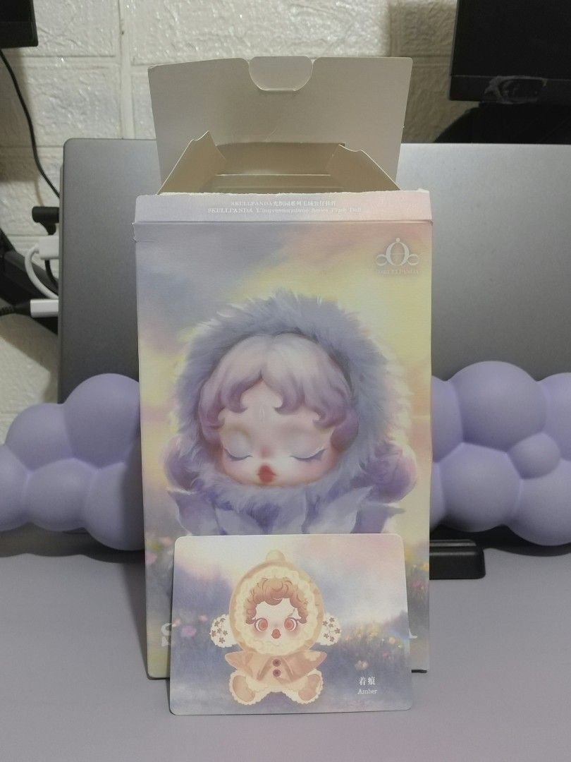 Skullpanda L'Impressionnisme Series Plush Doll Amber (Category: Designer & Blind Box Toys) located in Manila. Submitted by purple_serenity (Listing ID 1471126437, Image 3). Description: 💜SKULLPANDA L'IMPRESSIONISME PLUSH DOLL SERIES ✔️Amber 💰Price: 750 ⤿Unsealed ⭐Buy and Get the popbean crybaby mini as a free gift 📩DM me for more inquiries 📍MOP: Gcash, Maribank 📍MOD: Lalamove, J&T, Meet up (around QC only) ⤿Buyer shoulder the sf .