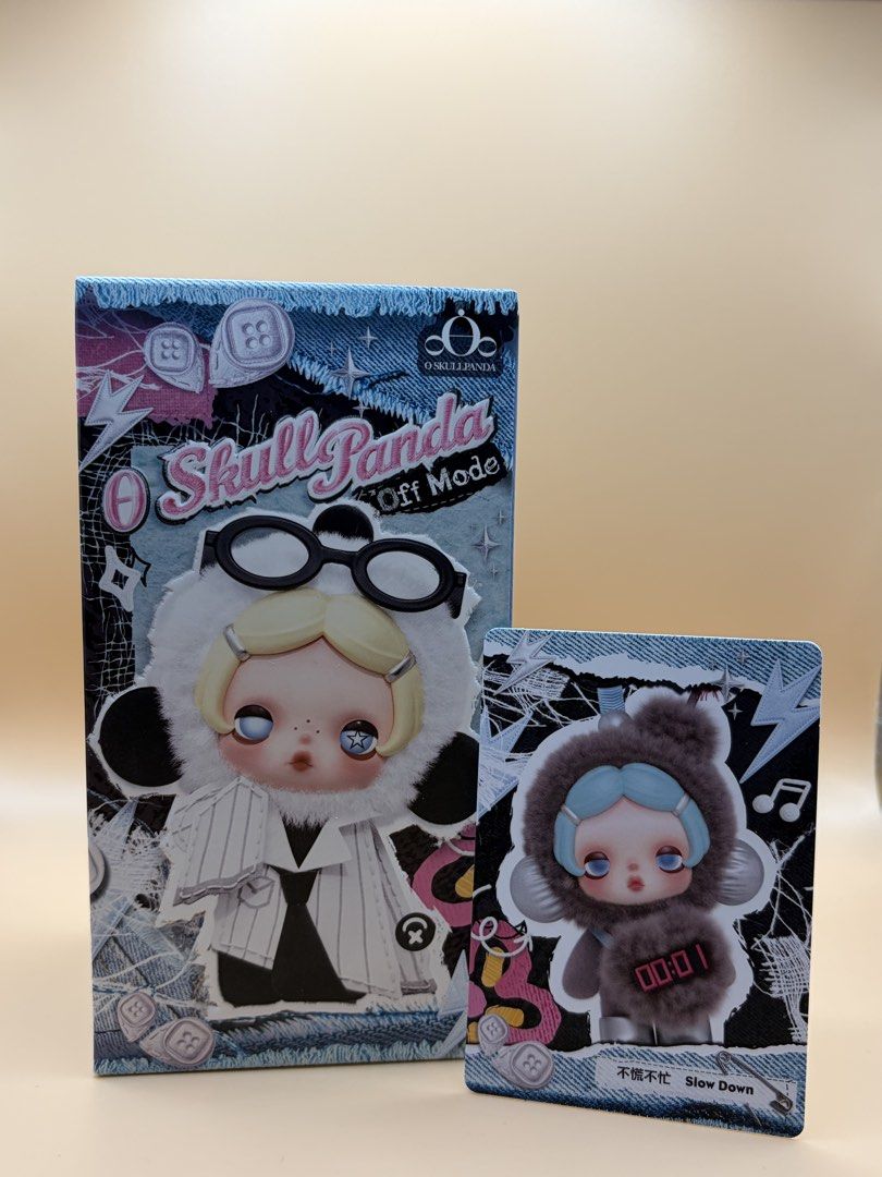 Skullpanda Off Mode Plush Pendant (Slow Down) (Category: Designer & Blind Box Toys) located in Manila. Submitted by collectingb3ar (Listing ID 1471216042, Image 1). Description: ₊˚⊹♡ Please check all picture/s carefully and manage your expectations! (｡•ᴗ•｡)♡ 💌 Sealed foil; the bottom of the box was opened for identification/checking only 🧸 RFS: Decluttering / Extras ♡ .