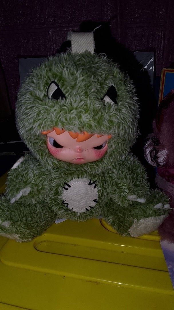 Skullpanda Pop Mart Plush Figures (Category: Plushies & Soft Toys) located in Mandaluyong City. Submitted by bonnbony (Listing ID 1471268270, Image 3). Description: - Authentic Pop Mart Skullpanda plush and Hirono Dinosaur set - Small Chips on Blossom, and Chip upper lip on Dino - Wysiwyg, they are very well loved 🥹 - Complete Inclu RFS: Need extra allowance for the next 2 weeks MOP: GCASH/CASH MOD: Lalamove only, Or meet at SM Megamall .