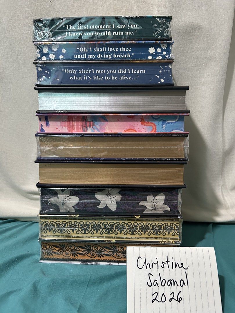 Special Edition Fantasy Books Stack Romance Novels (Category: Storybooks) located in Dumaguete. Submitted by iamgelatine16 (Listing ID 1471150953, Image 2). Description: Under The Oak Tree HB Deluxe (sold as set only; unread) - 4,750 Silver Elite Book in a Box Exclusive Ed (signed;like new) - 1000 Never Ever After FL Edition (like new) - 2,100 Arcana Academy HB Deluxe (sold as set) - 2,100 *Arcana Academy (like new) *Prince of Swords (BN; unread)