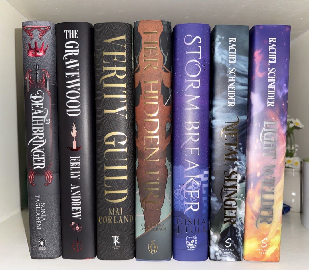 Special Edition Unhaul (Category: Storybooks) located in Siaton. Submitted by bookish_zyn (Listing ID 1471186305, Image 2). Description: 𝗕𝗿𝗮𝗻𝗱𝗻𝗲𝘄 | 𝗢𝗻 𝗵𝗮𝗻𝗱 Deathbringer | Fairyloot Edition ₱2,900 The Gravewood | Fairyloot Edition ₱2,900 Verity Guild | Fairyloot Edition ₱2,900 Her Hidden Fire | Fairyloot Edition ₱2,600 Storm Breaker | Fairyloot Edition ₱2,600 Metal Slinger Duo | Owlcrate Edition ₱7,000 Witches Sangu Mandanna Set | Ow