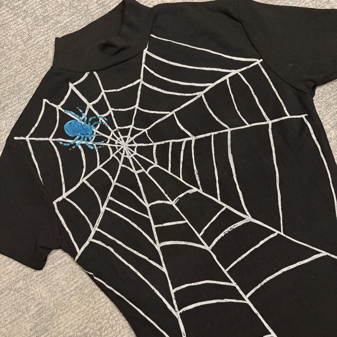 Spiderweb mock neck Y2K graphic (Category: Blouses) located in Batangas. Submitted by bermudaph.2 (Listing ID 1471223404, Image 2). Description: No brand Cut tag.