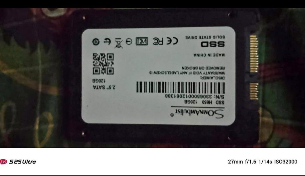 SSD 120GB RUSH (Category: Memory & SD Cards) located in Valenzuela. Submitted by justgorjas (Listing ID 1471122245, Image 1). Description: Loc: VALENZUELA CITY.