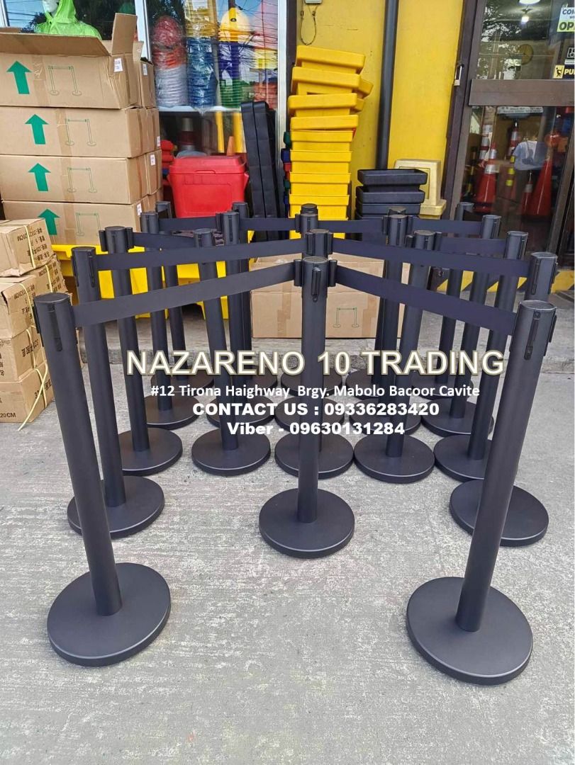 Stanchion Post Full Black with Retractable Belt (Category: Looking For) located in Bacoor. Submitted by kajezame.2021 (Listing ID 1471184578, Image 1). Description: Stanchion Post Full Black with Retractable Belt For More Details and Discount Contact Ms. Karen NAZARENO 10 TRADING 0963 0131 284 0933 6283 420 0956 7028 557 0933 8559 510 Landline: Look for Ms. Karen (046 ) 416 3920 Also available: • Traffic cone • Parking Block stopper • Hooded tras