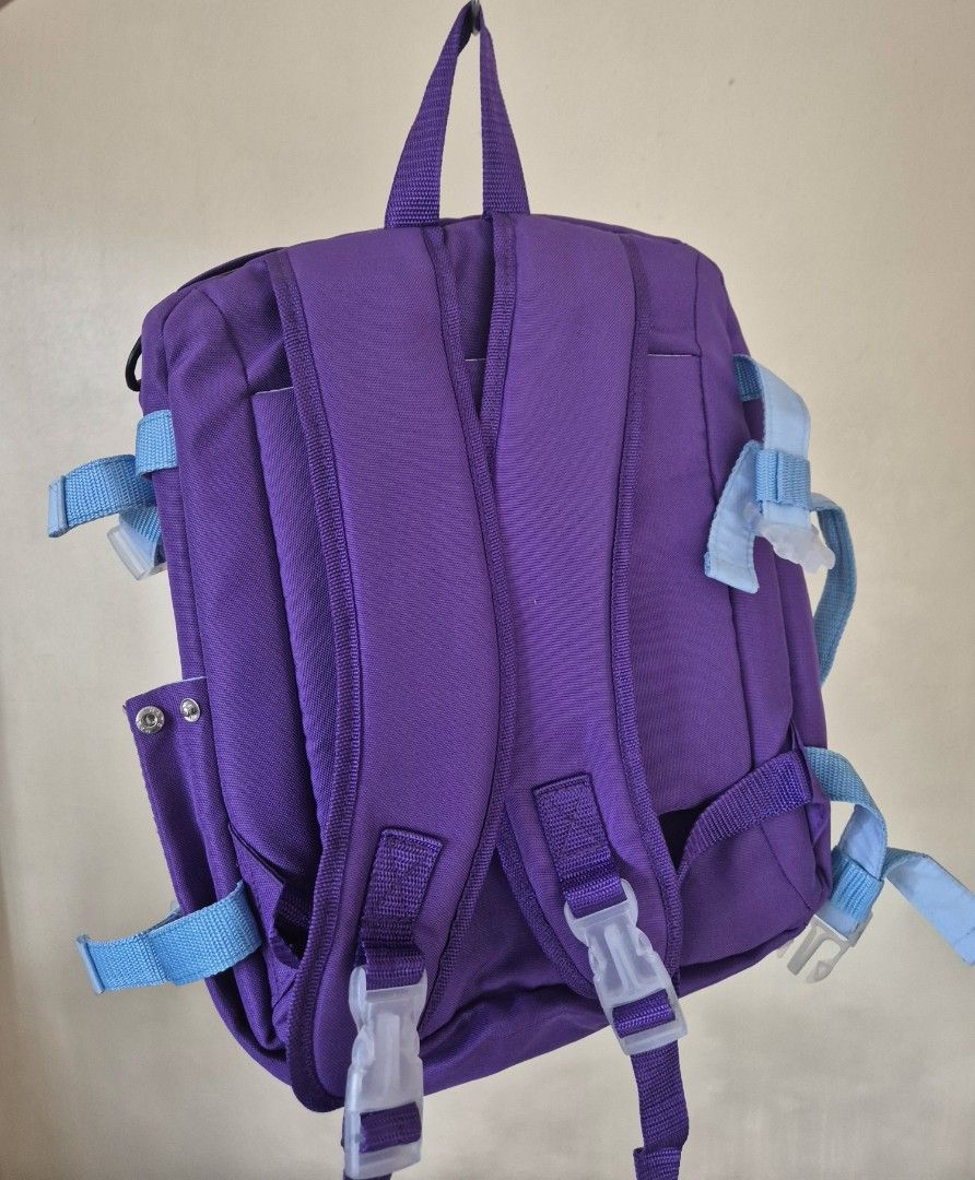 Strong girl Backpack (Category: Backpacks) located in Makati City. Submitted by vzc123 (Listing ID 1471192229, Image 3). Description: Strong Girl Backpack 🏷Color: Kosmos Purple 🏷Dimension: 11.5 X 15 X 5.5 🏷Multiple pocket compartment including laptop 🏷 Could be use as brief case 📌 with minor stain Original Price: P2,990.00.