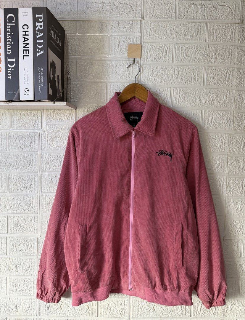 STUSSY CORDUROY JACKET (Category: Coats, Jackets and Outerwear) located in Baguio. Submitted by kds_stuffs (Listing ID 1471157848, Image 1). Description: Mine: 850 📍STU887 corduroy jacket 😍 Embroid design ✨ Size: Large Dimension: 26.5L x 21.5W Color rate: 9/10 Issue: ❌ Excellent condition Need wash Gandara neto 💗.