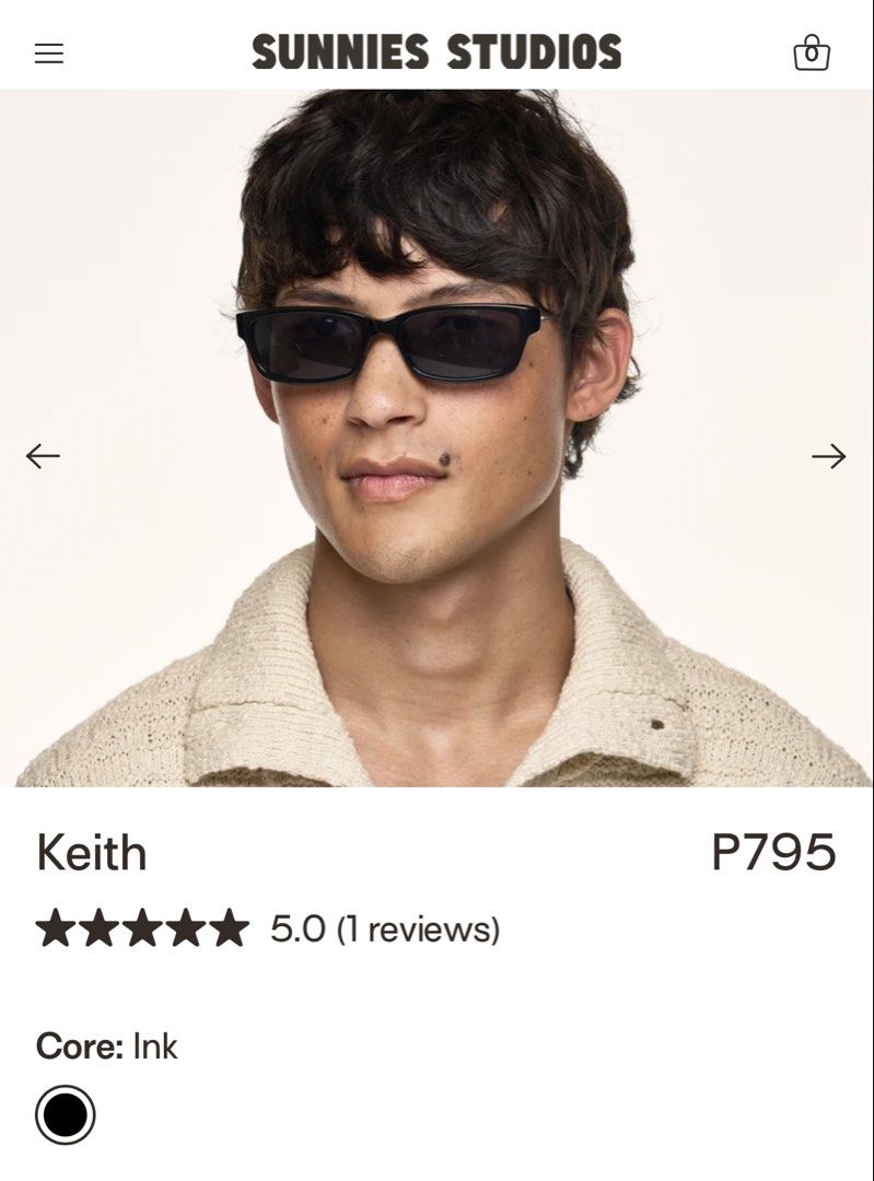 Sunnies Studios Keith Sunglasses in Ink (Category: Sunglasses & Eyewear) located in Lapu Lapu. Submitted by bebumbebum (Listing ID 1471131609, Image 3). Description: never used with free sunnies hard case pm for actual pic.