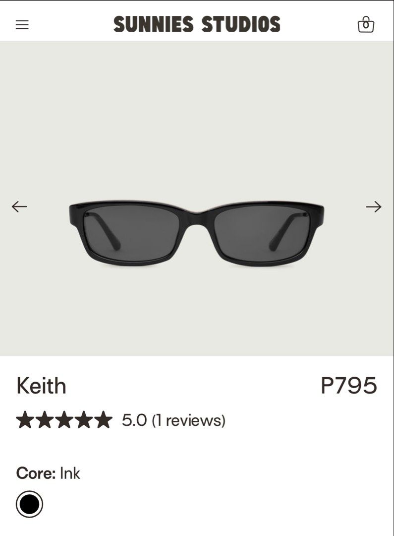 Sunnies Studios Keith Sunglasses in Ink (Category: Sunglasses & Eyewear) located in Lapu Lapu. Submitted by bebumbebum (Listing ID 1471131609, Image 2). Description: never used with free sunnies hard case pm for actual pic.
