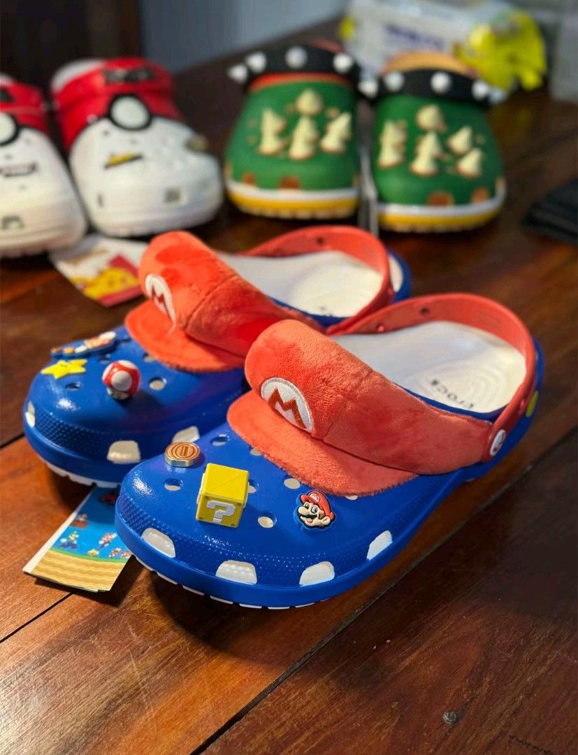 SUPER MARIO CROCS - MARIO (Category: Slippers & Slides) located in Manila. Submitted by ddg_s (Listing ID 1471284569, Image 1). Description: 36 - 40 41 - 45 With pouch and eco bag.