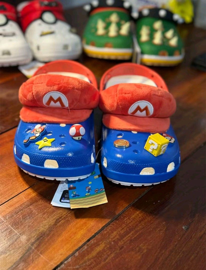 SUPER MARIO CROCS - MARIO (Category: Slippers & Slides) located in Manila. Submitted by ddg_s (Listing ID 1471284569, Image 2). Description: 36 - 40 41 - 45 With pouch and eco bag.