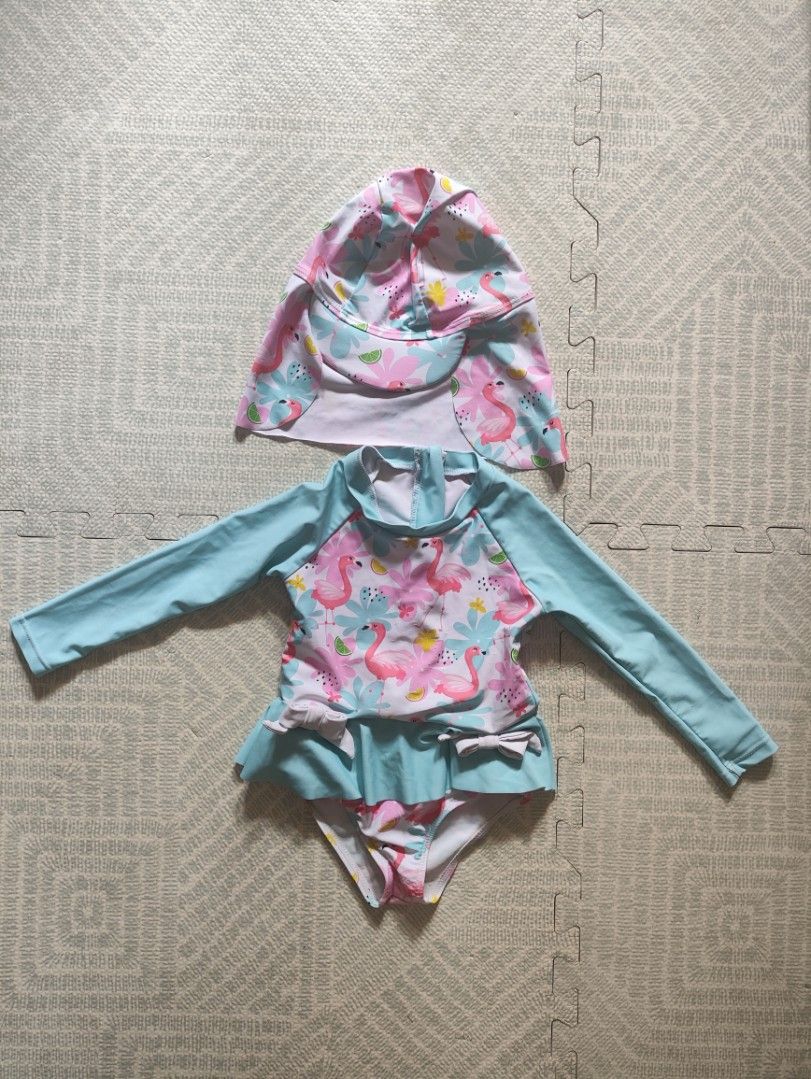 Swimwear for babies/toddlers (Category: Babies & Kids Fashion) located in Taguig. Submitted by cleanupmomma (Listing ID 1471242337, Image 1). Description: Please take time to read ❤️ Sold as Set 1-2 yrs old hat is EUC cute in actual ☺️ wyiwyg.