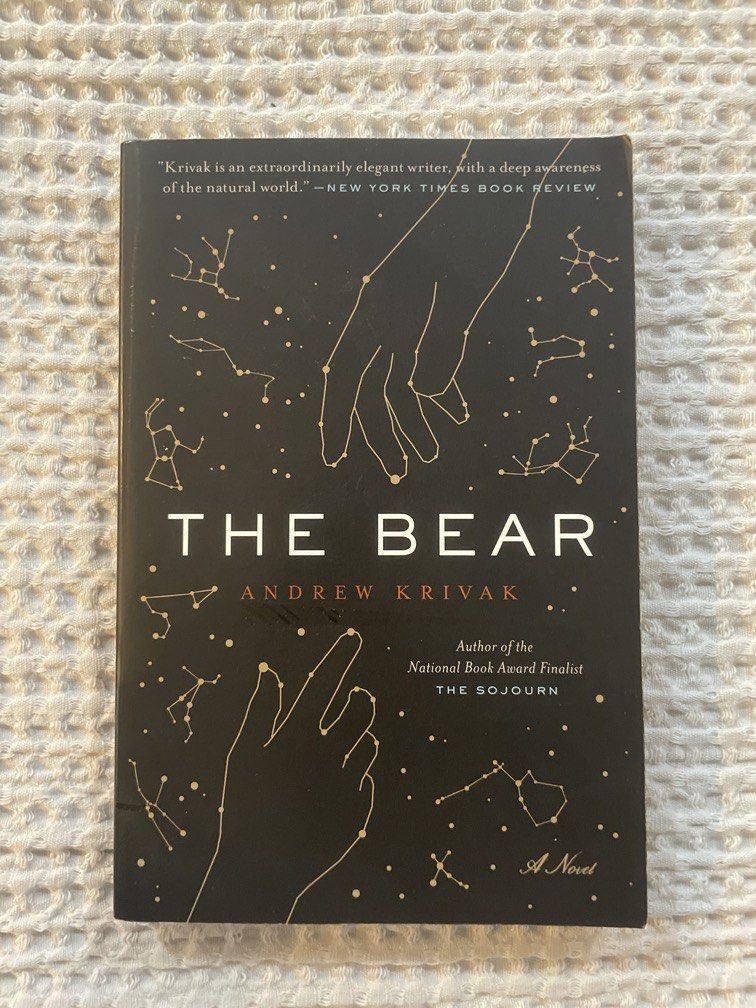 The Bear by Andrew Krivak (Category: Storybooks) located in Las Pinas. Submitted by yourneighbortotoro (Listing ID 1471174292, Image 1). Description: The Bear by Andrew Krivak 🐻 A breathtaking, lyrical, and deeply moving post-apocalyptic fable about the last two humans on Earth and the wild animal that guides them. 🔹 Title: The Bear 🔹 Author: Andrew Krivak 🔹 Format: Paperback Fiction / Literary Speculative Fiction & Fable 🔹 Category: Books &