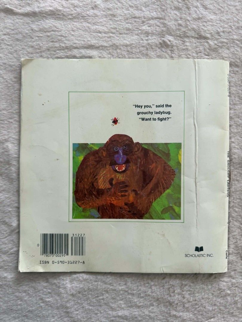 The Grouchy Ladybug - Eric Carle (Category: Children's Books) located in Santiago. Submitted by bookworm_club (Listing ID 1471136771, Image 2). Description: 📚no cancellation, return or exchange. 📚secondhand books. some books are in good condition while some has minimal flaws (foxing, creases, dog-eared pages, etc.) 📚reasonable haggling is allowed. 💰MOP: For same day pickup - CASH & BANK TRANSFER For shipping or scheduled pickup - BANK TRANSFE