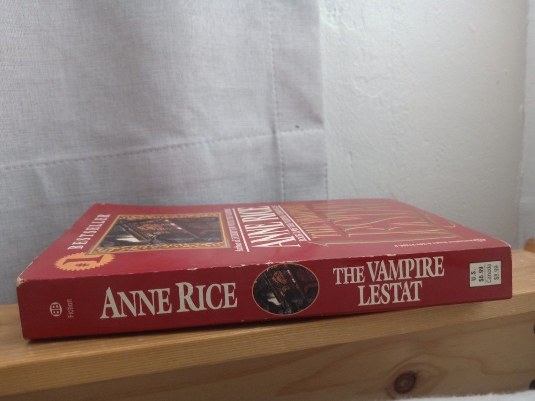 The Vampire Lestat by Anne Rice Paperback Book (Category: Storybooks) located in Bacolor. Submitted by appletun (Listing ID 1471275960, Image 3). Description: used book in readable condition. please expect signs of wear associated with used books (such as tanning, creasing, spine wear, cover wear, etc.). feel free to make an offer, and/or view my profile for other listings :) loc: bacolor, pampanga. mop: gcash only. no sco/cod/cop. handling/mod: 