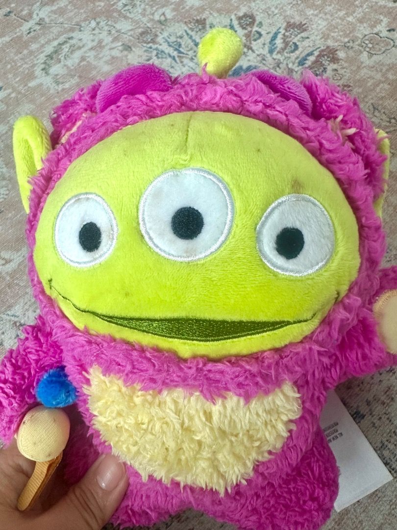 Toy Story Alien Lotso (Category: Plushies & Soft Toys) located in Quezon City. Submitted by sparkleshopph (Listing ID 1471169098, Image 1). Description: Needs wash with papertag.