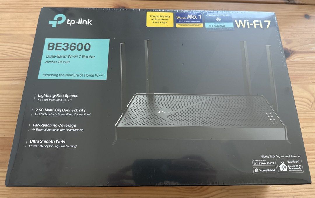 TP-Link Archer BE230 BE3600 Dual-Band Wi-Fi 7 Router, Computers & Tech ...