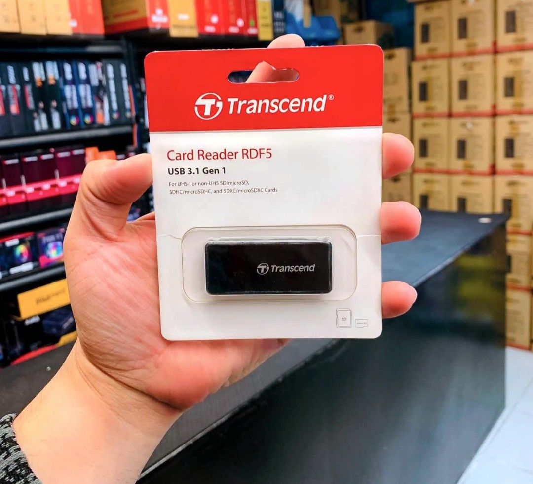 Transcend RDF5 Card Reader MicroSD/SD USB 3.1 TS-RDF5K (Category: Office & Business Technology) located in Pasay City. Submitted by gogadgetswithjaja (Listing ID 1471289022, Image 1). Description: Transcend RDF5 Card Reader MicroSD/SD USB 3.1 TS-RDF5K 🔎Please visit brands official website for more details of products specs and features. ❗️Prices are subject to change without prior notice. ✅️Actual picture posted. Brand New & Sealed. ✅️With recei