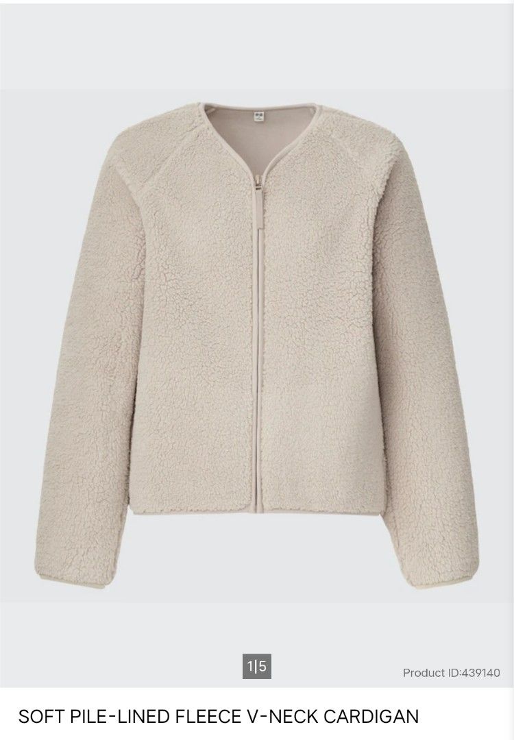 UNIQLO SOFT PILE LINED FLEECE (Category: Coats, Jackets and Outerwear) located in Dagupan City. Submitted by gandita.28 (Listing ID 1471130511, Image 1). Description: UNIQLO SOFT PILE LINED FLEECE V NECK CARDIGAN XL AND MEDIUM AVAILABLE SIZE EXCELLENT CONDITION PERFECT FOR A COLD WEATHER 580 EACH.