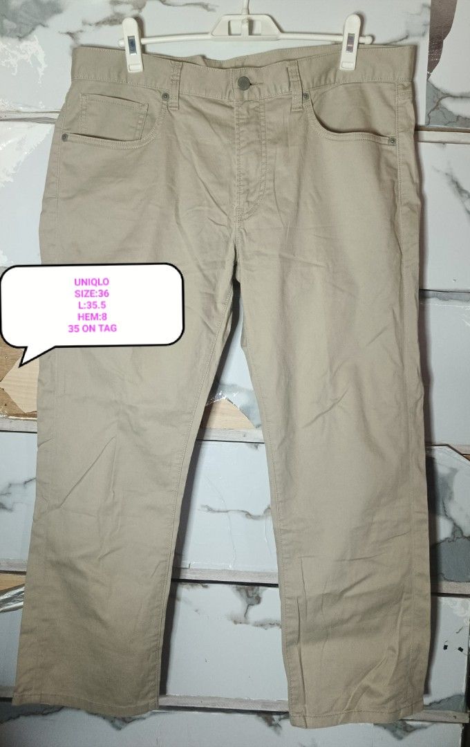 UNIQLO TROUSER PANTS MEN 36 (Category: Trousers) located in Quezon City. Submitted by ahyaladyblue (Listing ID 1471200693, Image 1). Description: .