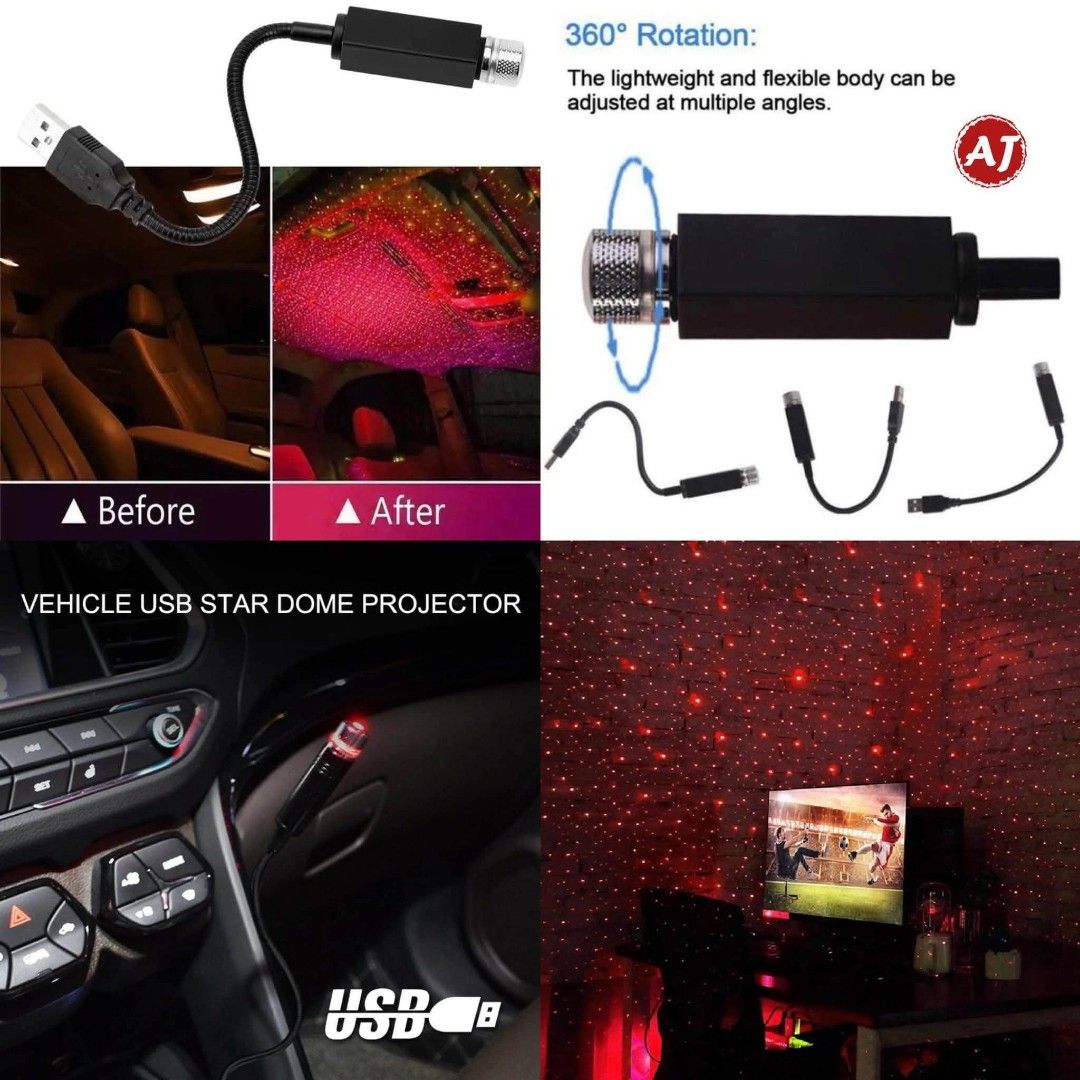 USB Car Atmosphere Light Projector (Category: Lighting) located in Manila. Submitted by iliasjen (Listing ID 1471128984, Image 2). Description: .