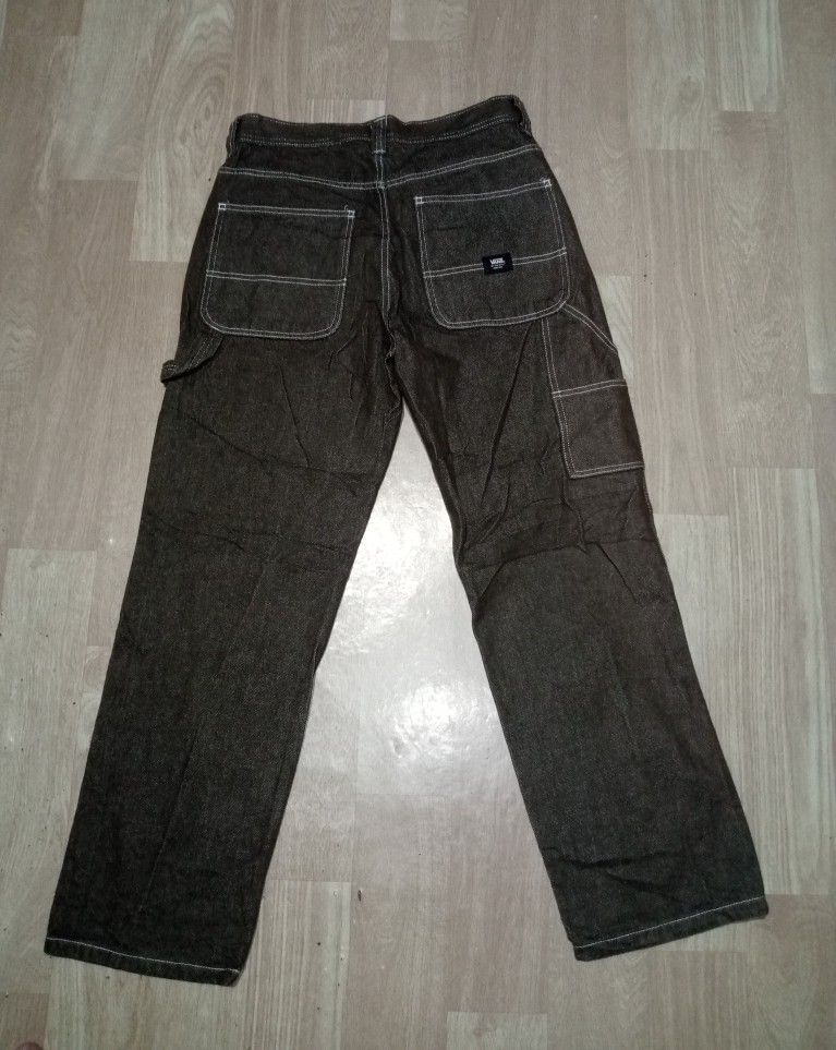 VAnz Zion Wright Denim Carpenter Pants (Category: Jeans) located in Davao. Submitted by boldfalcon.38de78 (Listing ID 1471139117, Image 2). Description: Vanz Zion 📍 Wright Denim Carpenter Pants Brown/ Black Wash color way Ask New Condition Authentic 💯 Size 32 Length 41.5 10/10 Color rate Non-issue Not Budget Meal DM 💌.