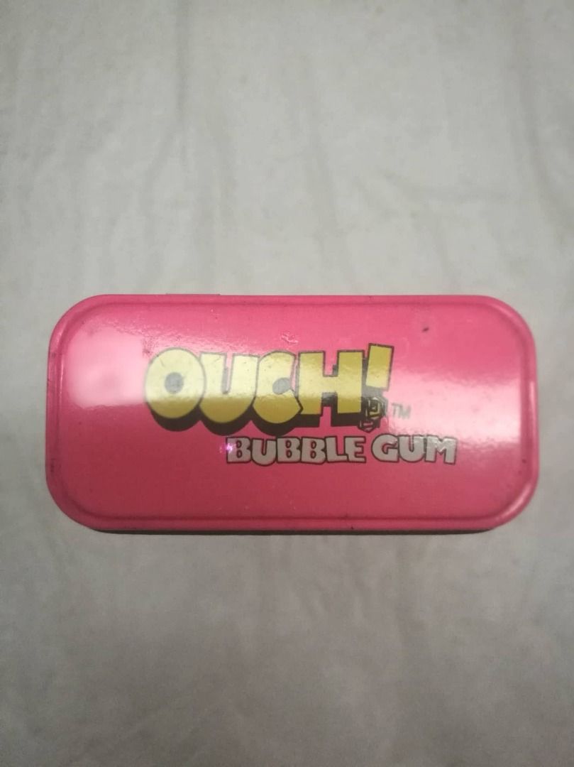 Vintage 1990s OUCH! Bubble Gum Tin Container (Category: Other Merchandise) located in Makati City. Submitted by newtypecollectibles (Listing ID 1471251378, Image 3). Description: - What you see is what you get Php 500 *** Cheaper price and better condition than other listings ***.