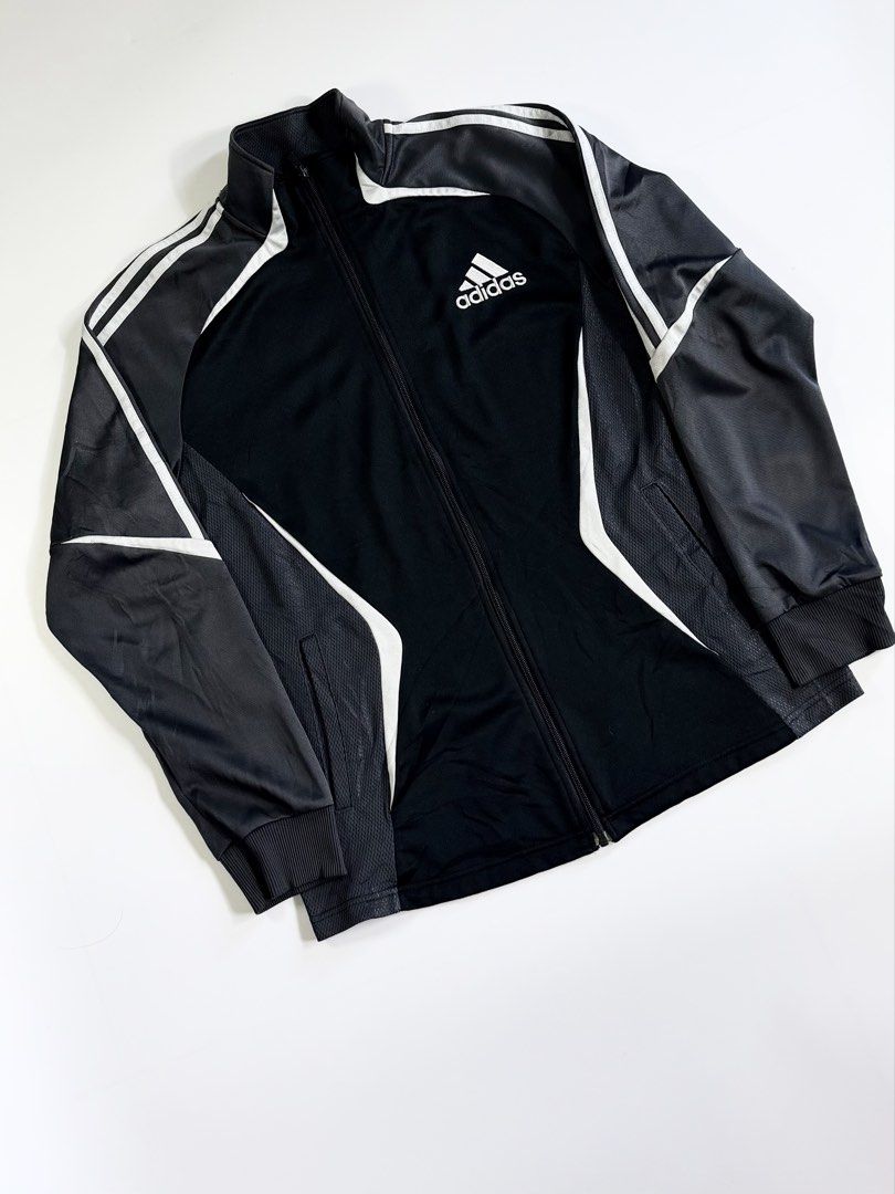 vintage adidas track jacket (Category: Activewear) located in Manila. Submitted by styleandfly191238 (Listing ID 1471157130, Image 2). Description: length 28 width 23 issue none conditions excellent color rate 10/10 better in personal fav piece unli vc to check the item to assure your assurance .