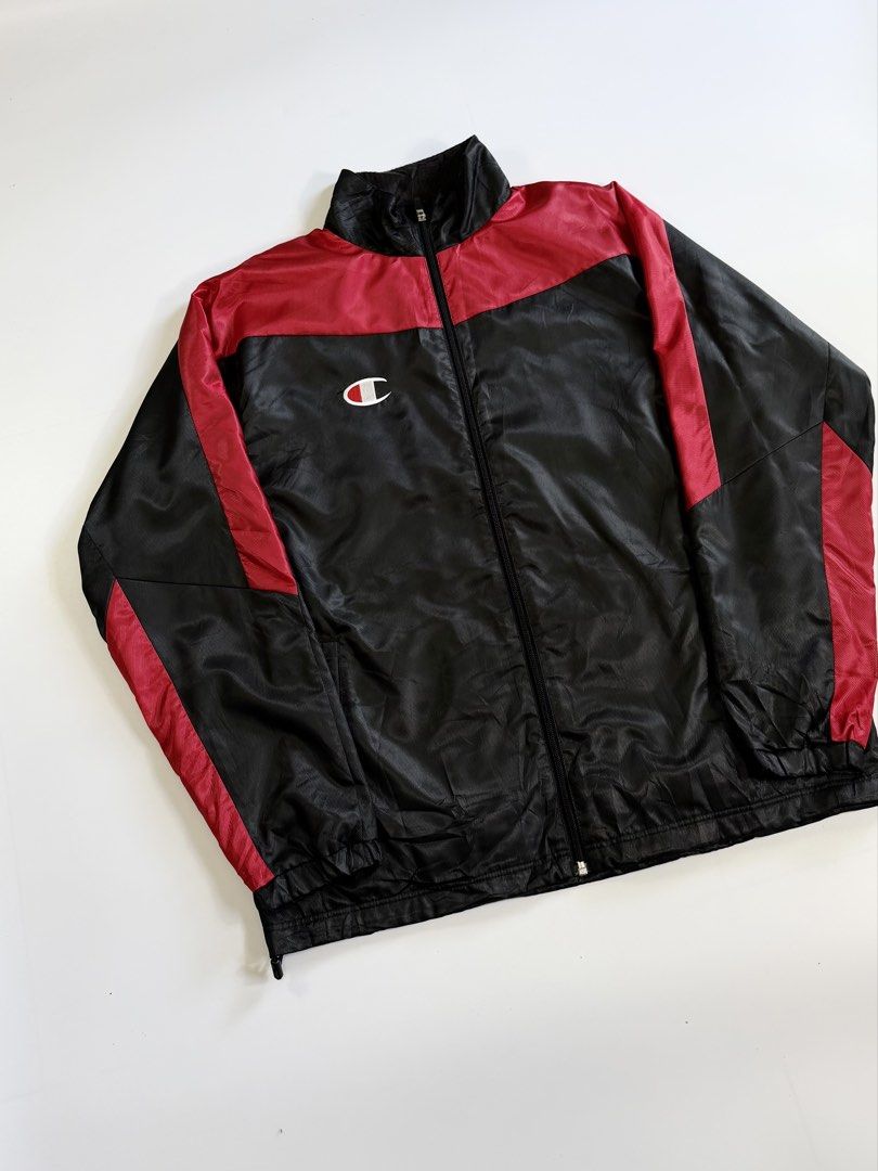vintage champion windbreaker jacket (Category: Activewear) located in Manila. Submitted by styleandfly191238 (Listing ID 1471154429, Image 2). Description: length 28 width 23 issue none conditions excellent color rate 10/10 better in personal fav piece unli vc to check the item to assure your assurance .